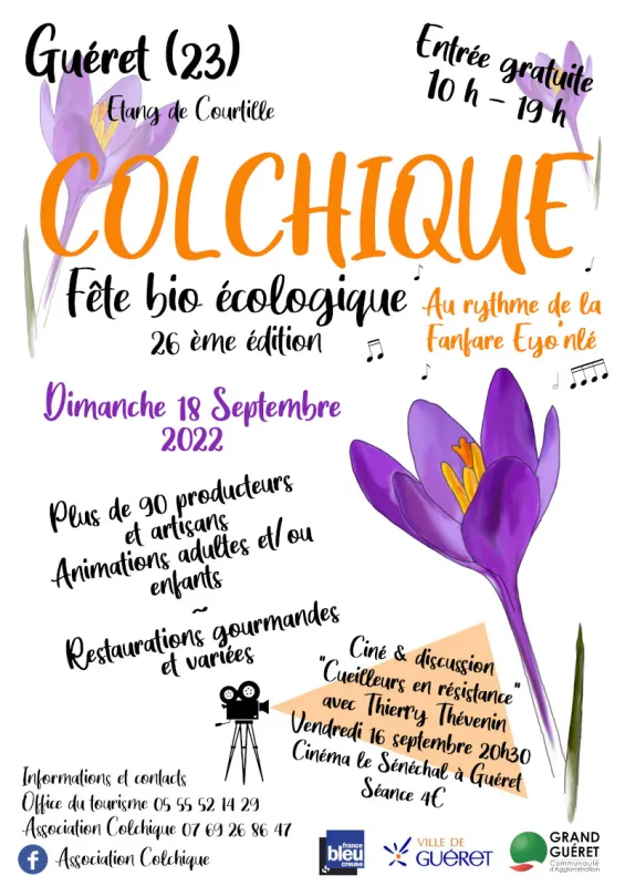 18 septembre 2022, Fête bio écologique Colchique, Guéret (23) Visuel